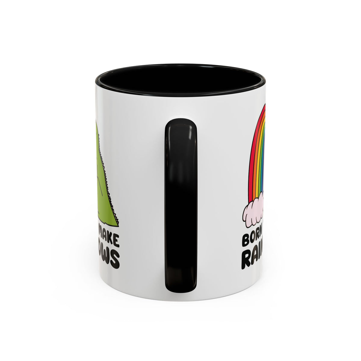 Born to Make Rainbows Dinosaur Ceramic Coffee Mug