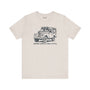 Legends Always Leak a Little Premium Soft Tee featuring classic Land Rover Series II graphic.