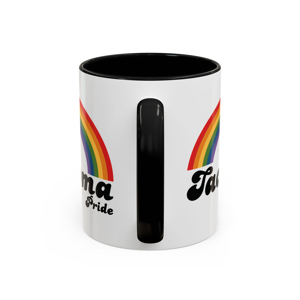 Retro Rainbow Tacoma Pride Ceramic Coffee Mug