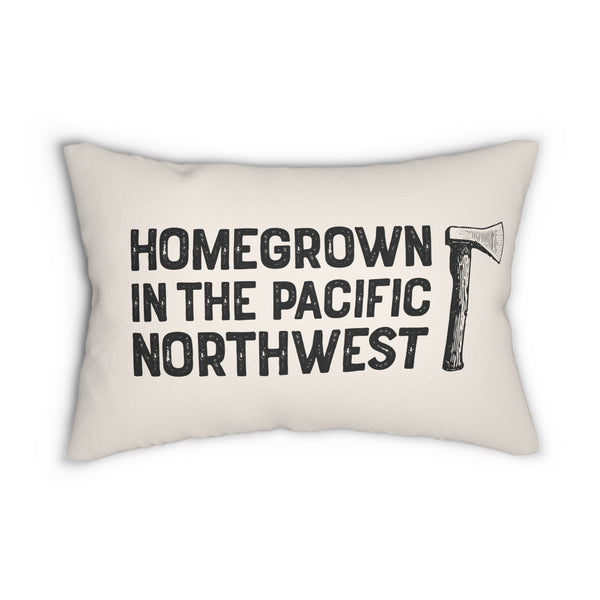 Homegrown in the Northwest PNW Lumbar Accent Pillow