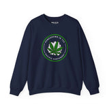Homegrown Vibes PNW Edition sweatshirt featuring bold marijuana leaf design, perfect for celebrating Pacific Northwest culture.