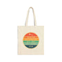 Left Coast Retro Seattle Cotton Canvas Tote Bag