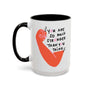 You Are So Much Stronger Than You Think Mug with bold illustration and hand-lettered message on a ceramic mug.