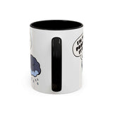 I'm the Problem, It's Me Mug featuring a storm cloud design and black interior, perfect for cozy coffee moments.