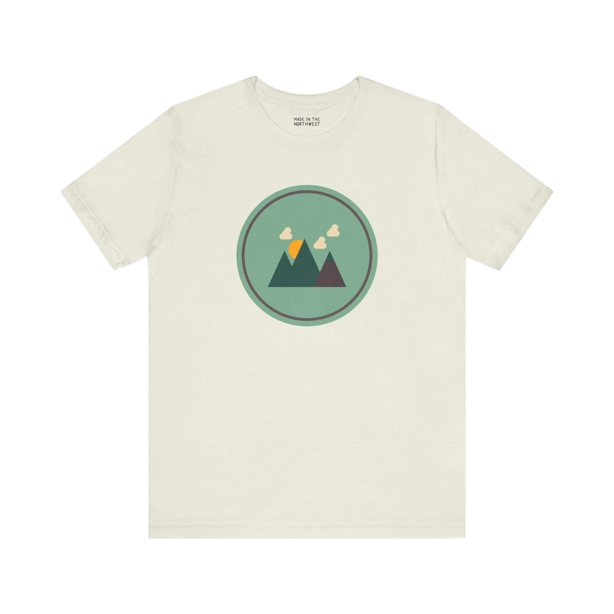 Minimalist tee featuring mountain graphic, perfect for nature lovers and adventure seekers.