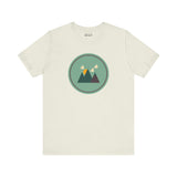 Minimalist tee featuring mountain graphic, perfect for nature lovers and adventure seekers.