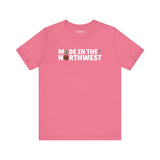 Pink Northwest Woodlands soft tee with 