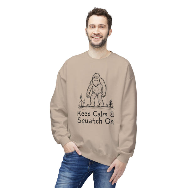 Keep Calm & Squatch On Softstyle Midweight Sweatshirt