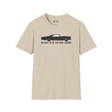 No Right to Be This Good Looking Car Softstyle T-Shirt featuring a 1965 Pontiac Bonneville Coupe design.