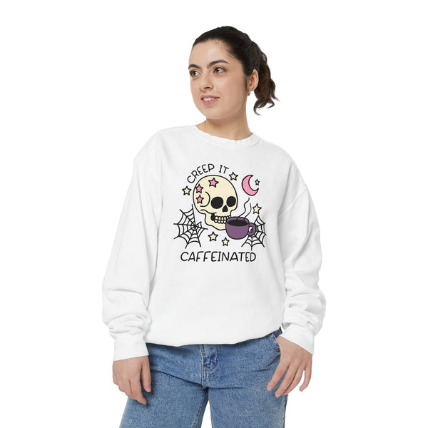 Creep it Caffeinated Garment Relaxed Sweatshirt