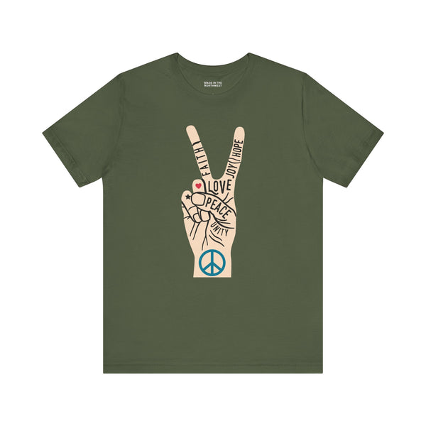 Power in Peace Hand Premium Soft Tee