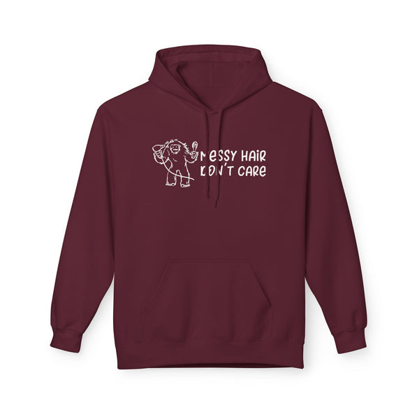 Messy Hair Don't Care Bigfoot Premium Midweight Hoodie