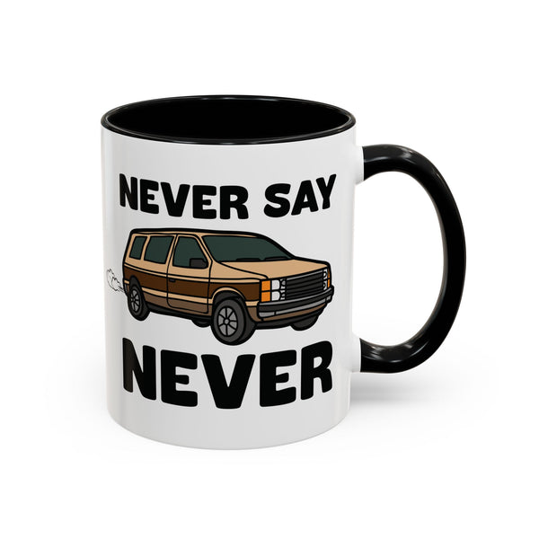 Never Say Never Vintage Van Ceramic Coffee Mug