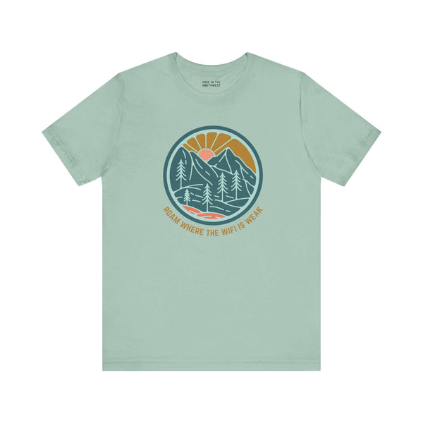 Roam Where the Wifi is Weak Hiking Soft Tee