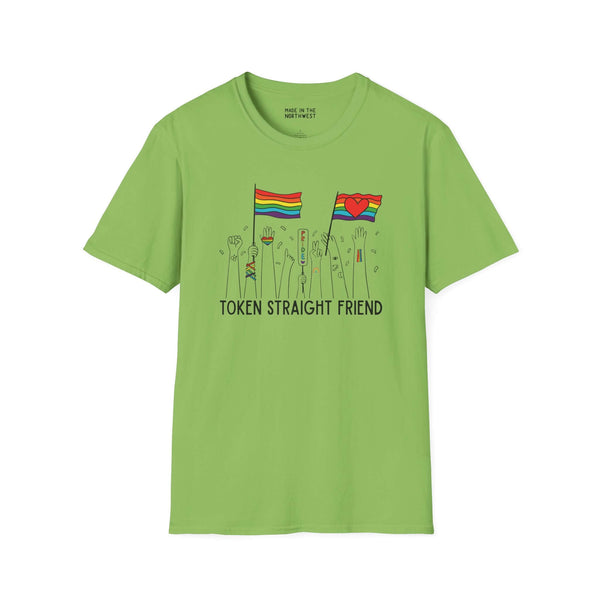 Token Straight Friend Pride Support Softstyle T-Shirt