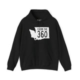 From the 360 cozy hoodie featuring Washington state silhouette, perfect for showing local pride in Vancouver.