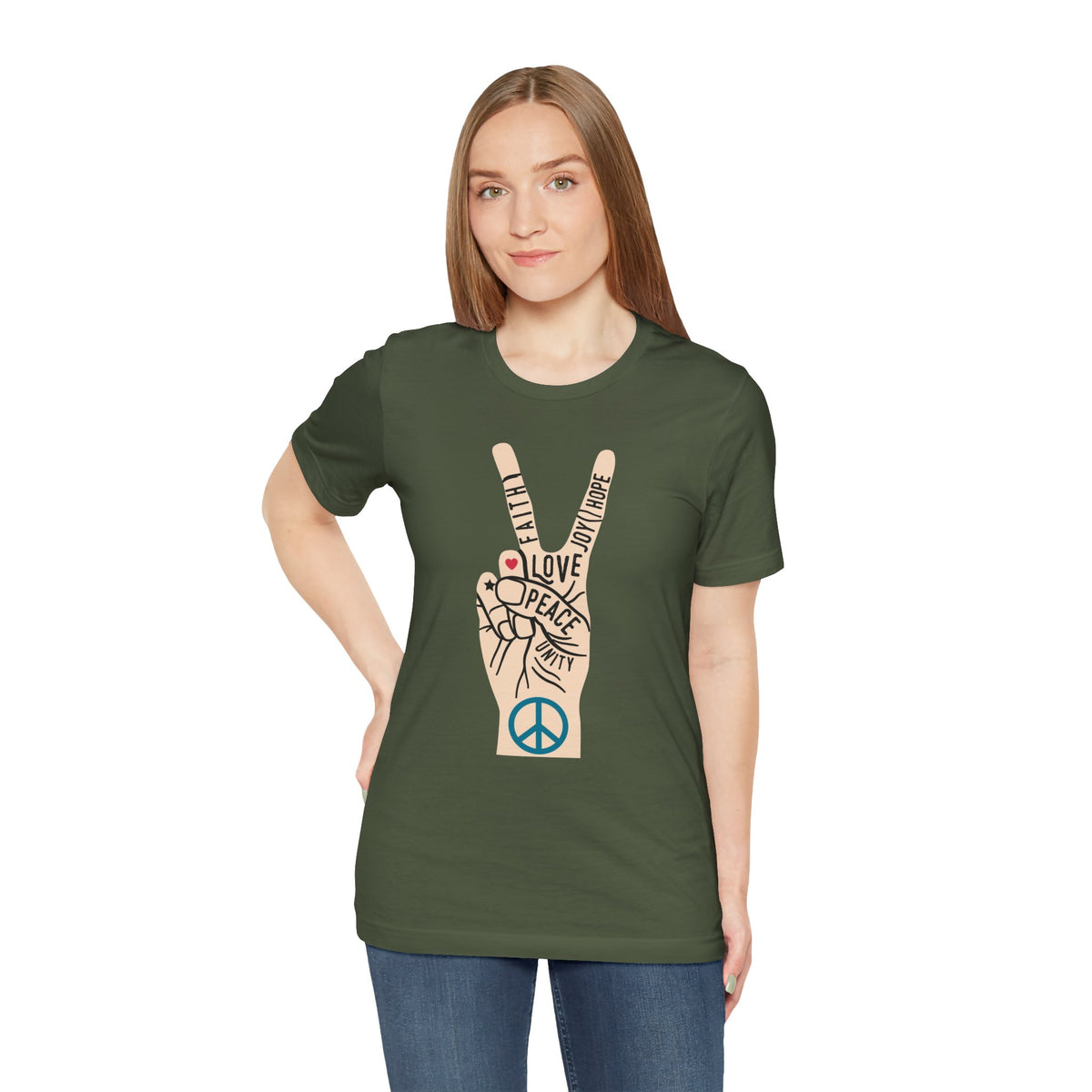Power in Peace Hand Premium Soft Tee