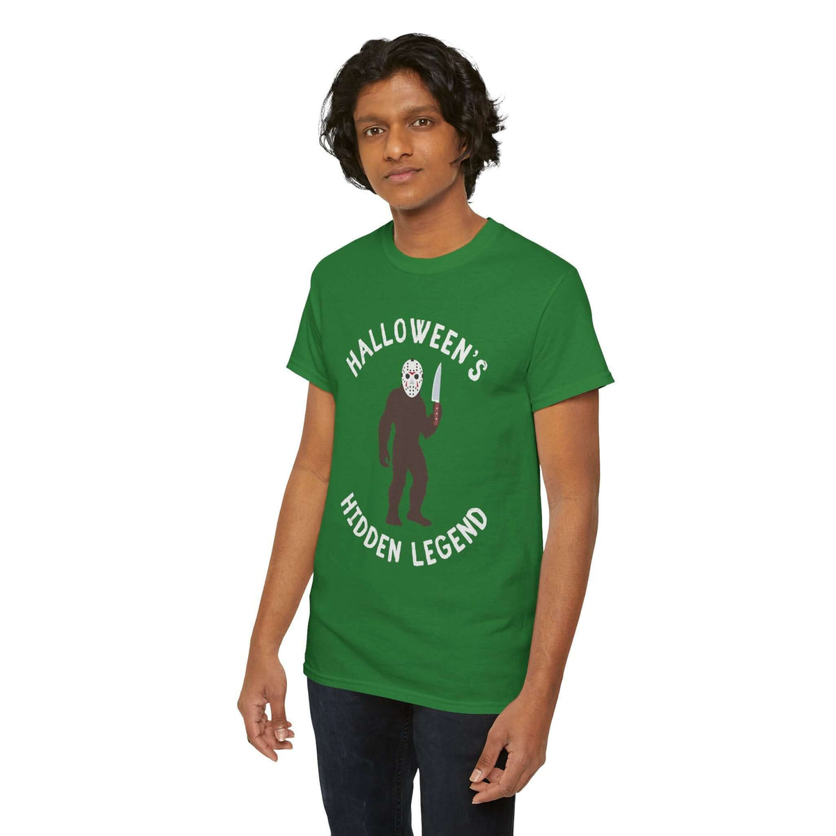 Halloween's Hidden Legend Bigfoot Athletic T-Shirt