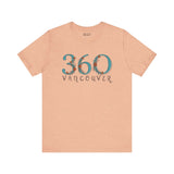 Women's 360 Floral Vancouver Soft Tee, Pacific Northwest Style, Nature-Inspired Design, Comfortable Casual Wear, Beige Shirt