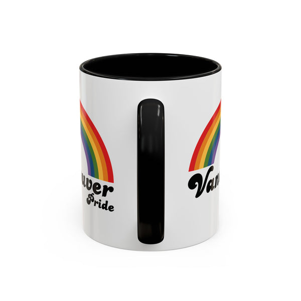 Retro Rainbow Vancouver Pride Ceramic Coffee Mug
