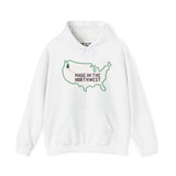 Evergreen is Where It's At Hoodie Show your love for the Pacific Northwest with our exclusive 