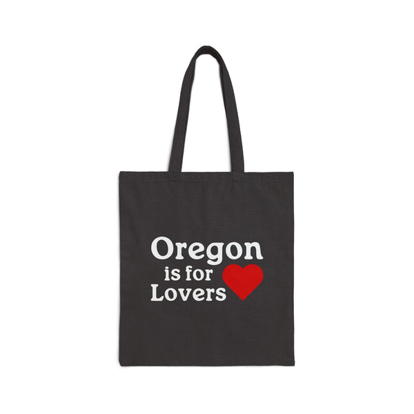 Oregon is for Lovers Cotton Canvas Tote Bag