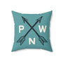 PNW Arrow Crossroads Square Pillow
