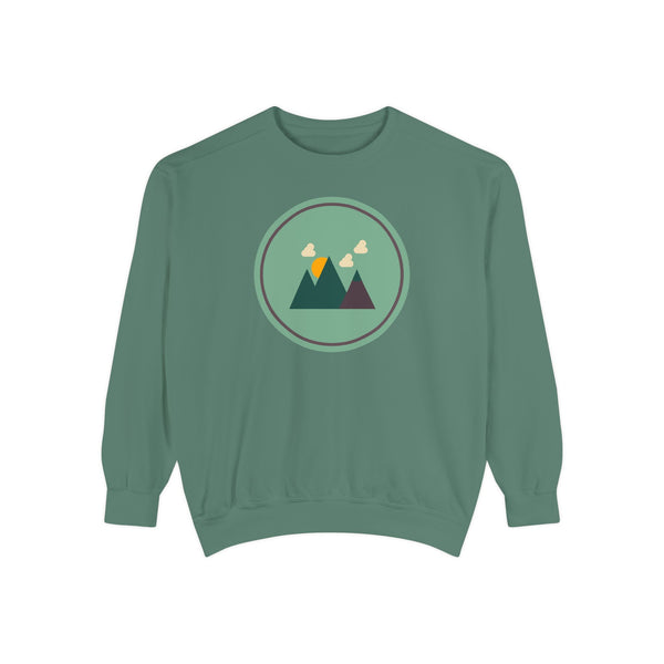 Minimalist Forest in a Northwest Style Garment Dyed Relaxed Sweatshirt