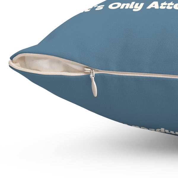 It's Only Attempted Murder True Crime Square Accent Pillow