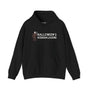 Black hoodie featuring Bigfoot dressed as Jason with text 'Halloween's Hidden Legend' for spooky season style.