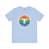 Chasing Rainbows Sasquatch Soft Tee Celebrate your roots with a splash of color and a touch of mystery in our 