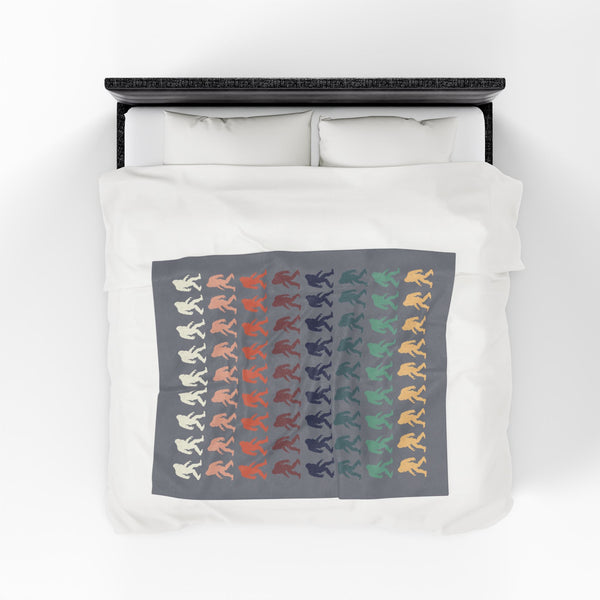 Pride of the Bigfoots Vintage Style Lightweight Cozy Blanket