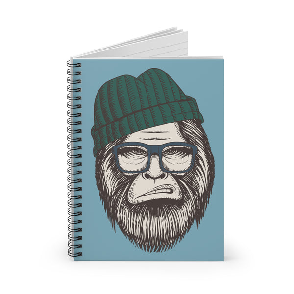 Hipster Squatch Bigfoot Spiral Notebook