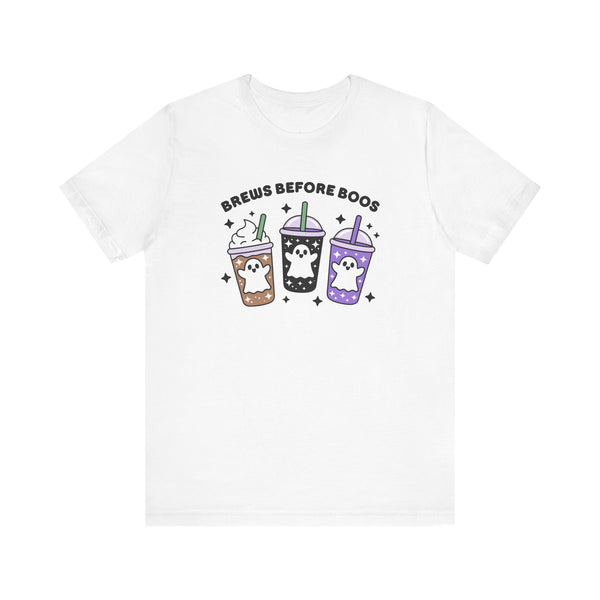 Brews Before Boos Halloween Coffee Premium Soft Tee