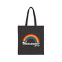 Retro Rainbow Vancouver Pride Cotton Canvas Tote Bag