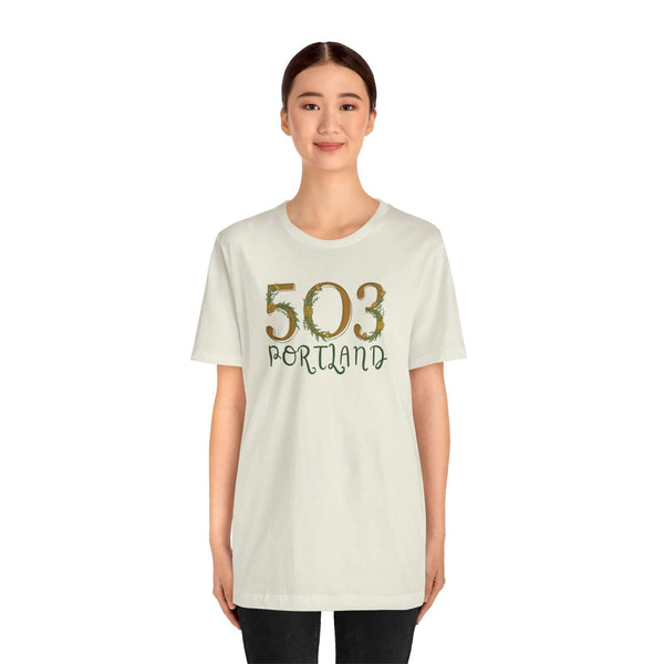 503 Floral Area Code Premium Soft Tee