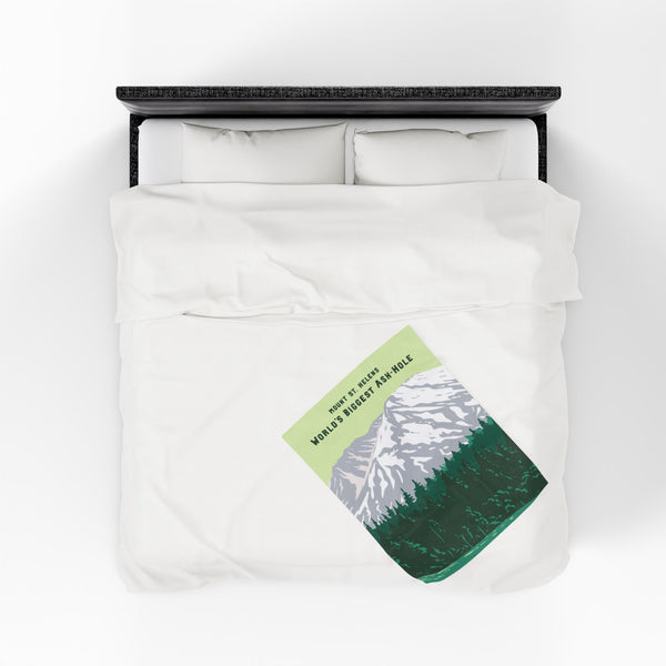 World's Biggest Ash-Hole Mount St. Helens Lightweight Cozy Blanket