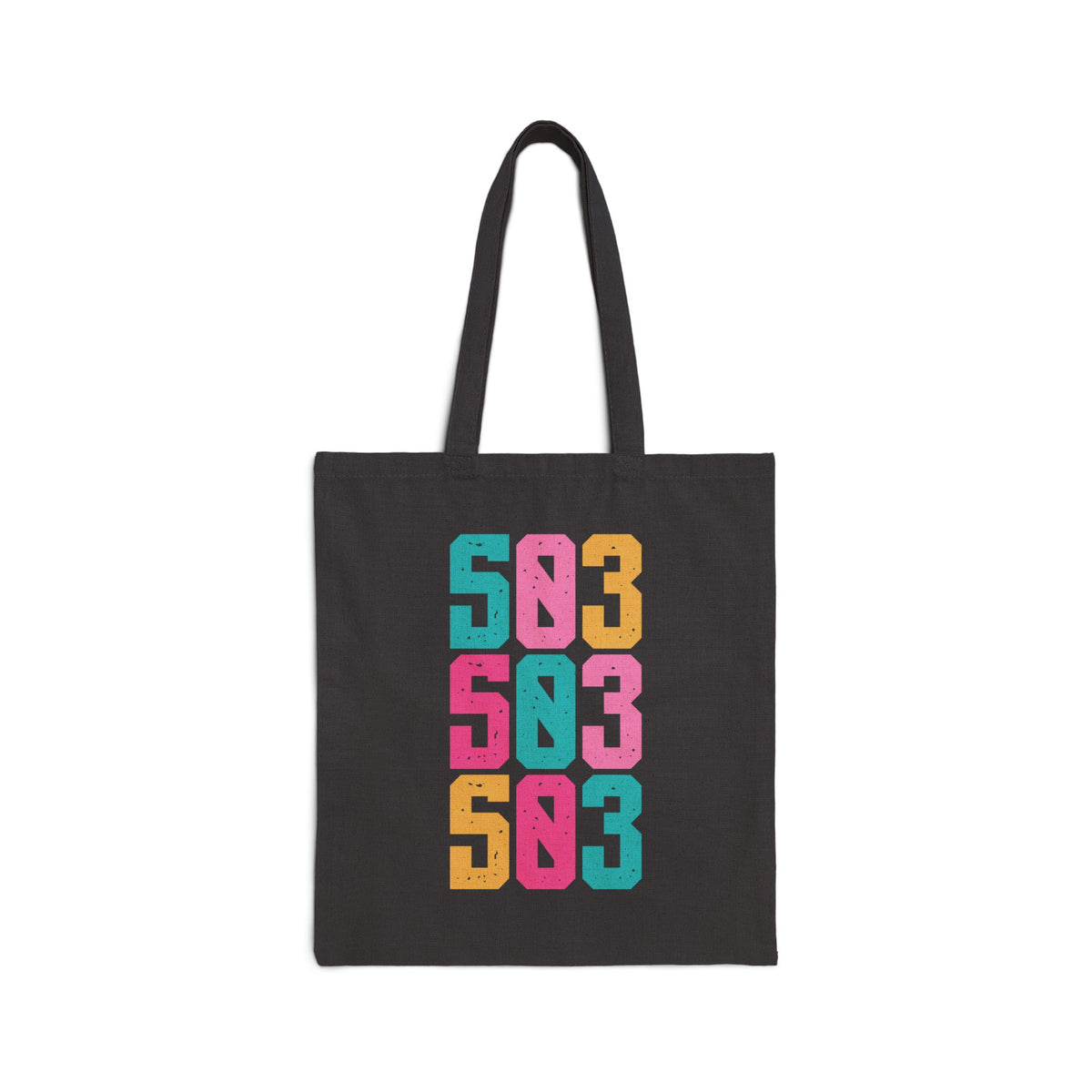 Five Oh Three Portland Electric Pop Cotton Canvas Tote Bag