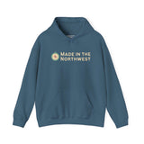 Made in the Northwest Hoodie featuring a compass design, perfect for showcasing Pacific Northwest pride.