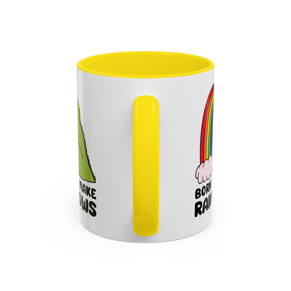 Born to Make Rainbows Dinosaur Ceramic Coffee Mug