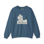 Peak Seekers hiking crewneck sweatshirt with modern graphic design for outdoor enthusiasts.