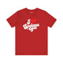 I love Spokane t shirt featuring a red design with cursive text for hometown pride in Washington.