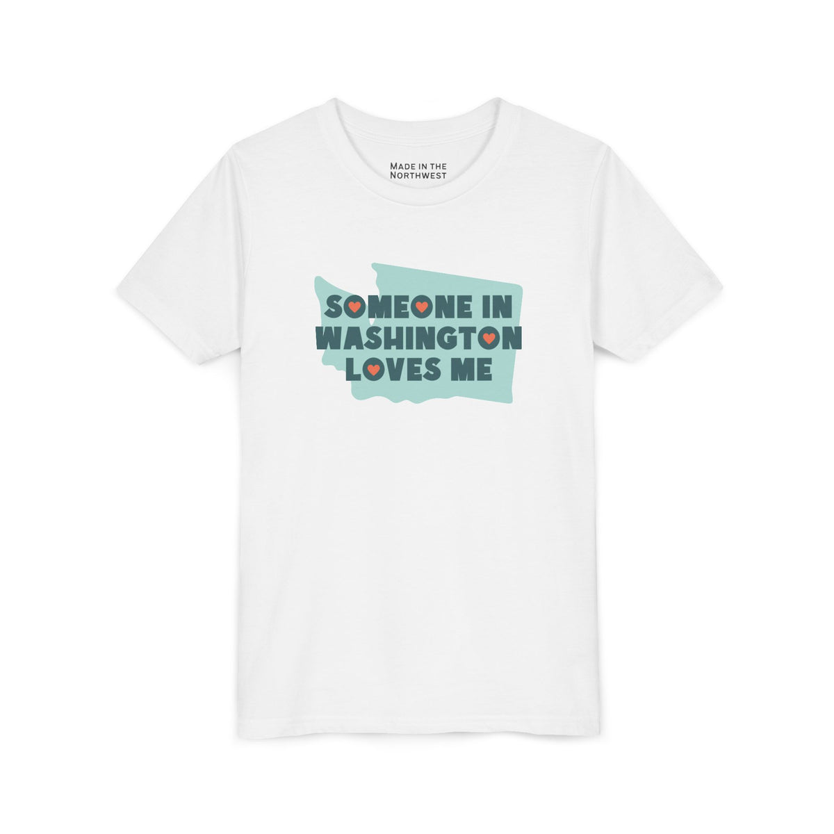 Someone in Washington Loves Me Premium Soft Kids Tee