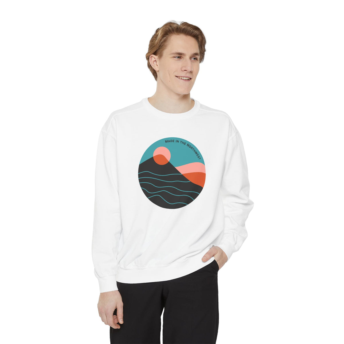 Pacific Peaks Modern Circle Sweatshirt