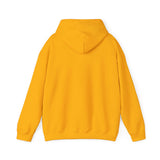 Back view of a vibrant yellow hoodie, perfect for proud Vancouver Washington locals.