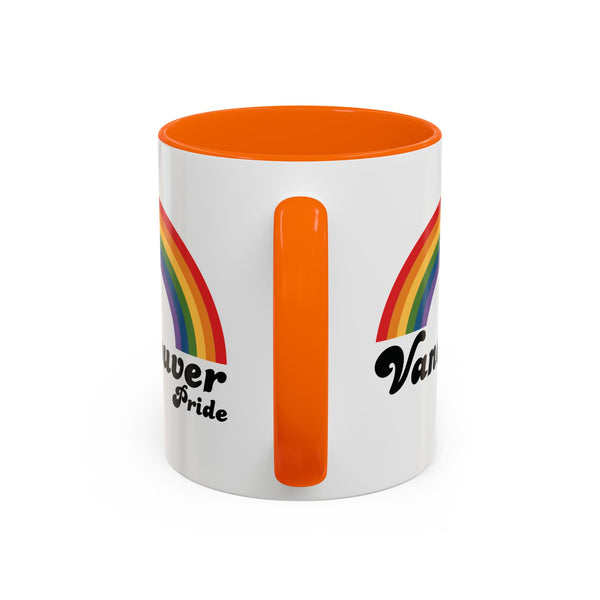 Retro Rainbow Vancouver Pride Ceramic Coffee Mug