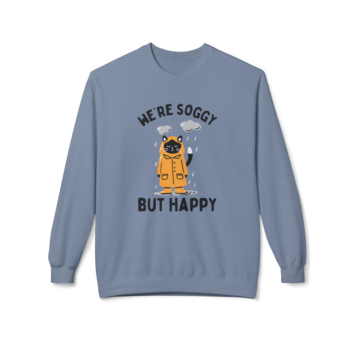 We're Soggy But Happy PNW Softstyle Midweight Sweatshirt