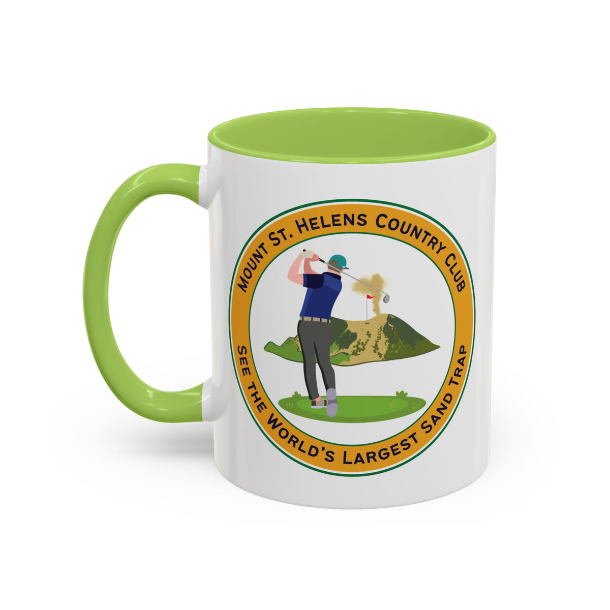 Mount St. Helens Country Club Golf Ceramic Coffee Mug