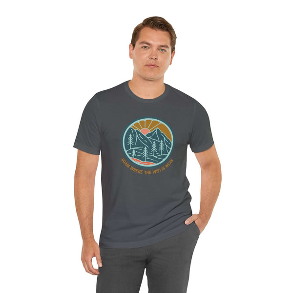 Roam Where the Wifi is Weak Hiking Soft Tee