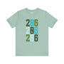 Light green Two-Oh-Six Pop Premium Soft Tee featuring vibrant 206 design, perfect for Seattle locals.